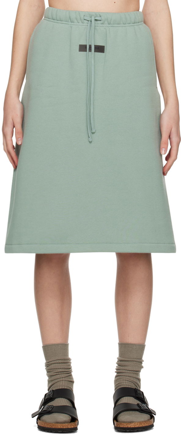 Спідниця Fear of God ESSENTIALS Drawstring Midi Skirt Зелений | 160BT225031FW