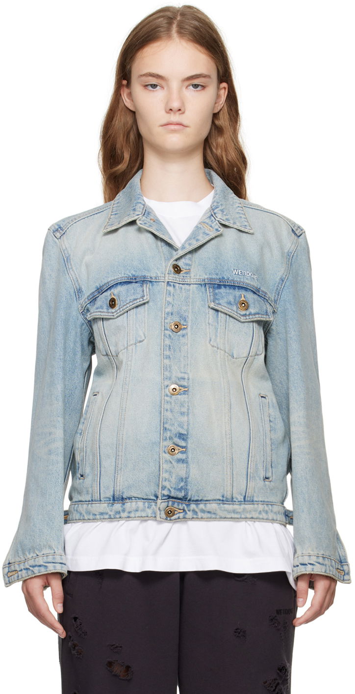 Куртка We11done Washed Denim Jacket Синій | WD-DJ2-24-348-W-SK