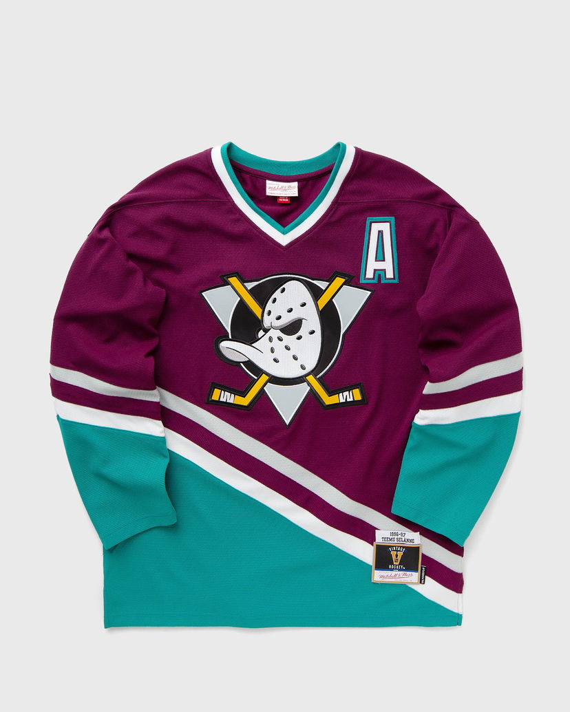 Джерсі Mitchell & Ness Anaheim Ducks 1996 Selanne Jersey Зелений | JY9016-ADUPURP