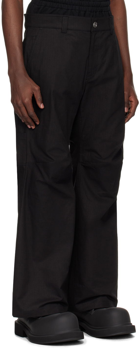 Штани карго We11done Layered Trousers чорний | WD-PT1-24-318-M-BK, 1
