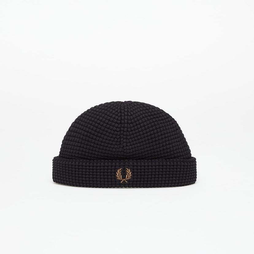 Шапка Fred Perry Fred Perry Waffle Beanie чорний | C1137 102