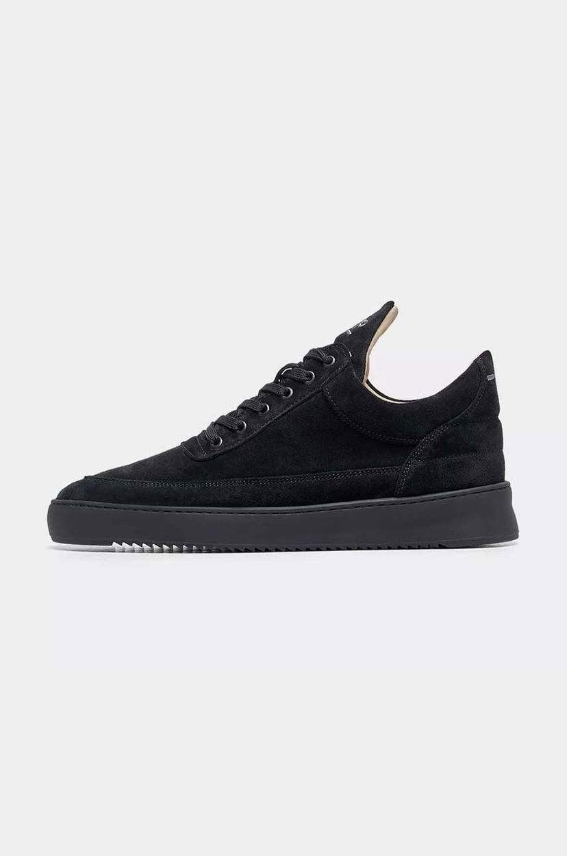 Кросівки та взуття Filling Pieces Low Top Suede чорний | 10122791847