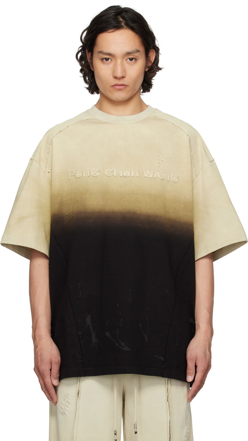 Футболка Feng Chen Wang Feng Chen Wang Gradient T-Shirt бежевий | FUS19TS01