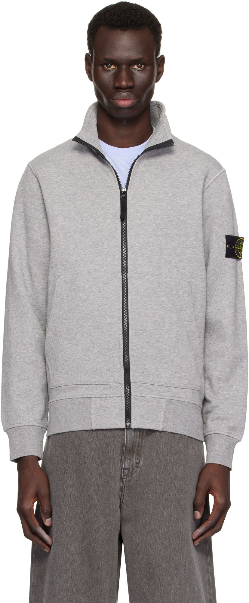 Світшоти Stone Island Stone Island Logo Patch Sweatshirt Сірий | K1S156100643S0051