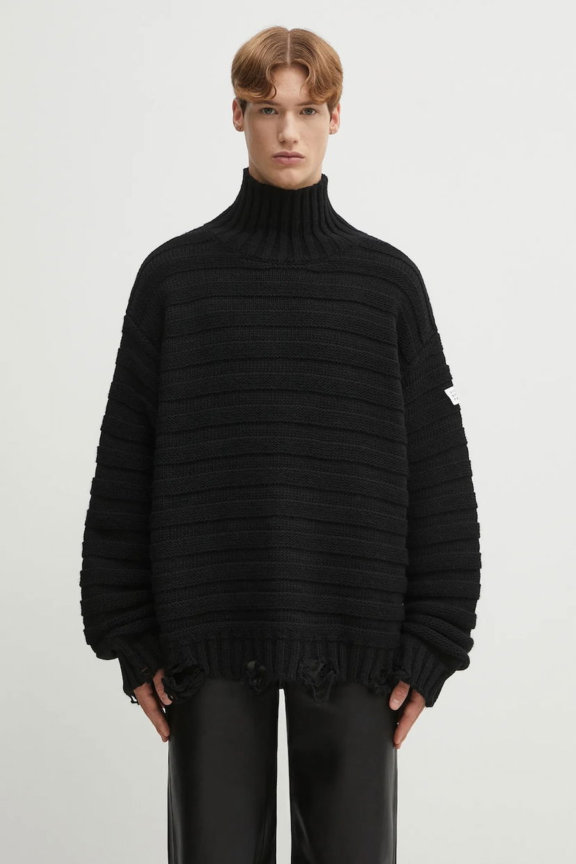 Cветр Maison Margiela MM6 Maison Margiela Turtleneck Sweater чорний | SH0HA0004.M13040.900