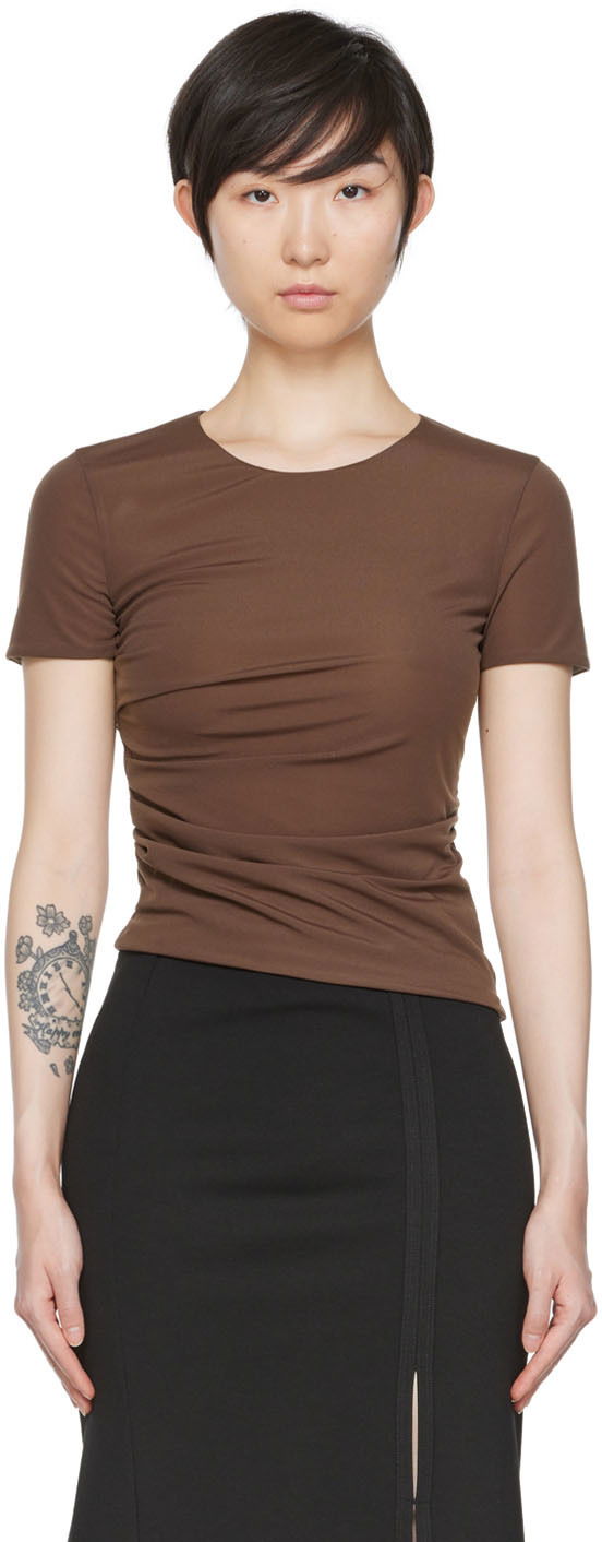 Футболка Helmut Lang Helmut Lang Reversible T-Shirt Коричневий | M05HW502