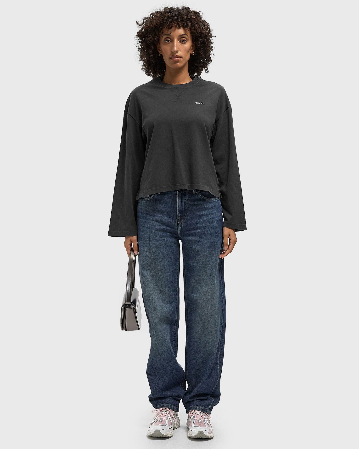 Світшоти CLOSED Washed Crewneck Longsleeve Sweatshirt чорний | C95344-44H-13-100, 1