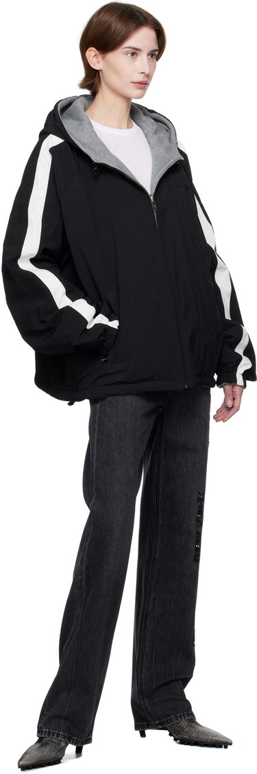 Вітровка Alexander Wang Alexander Wang Raglan Hooded Reversible Jacket чорний | UWC1252038, 4