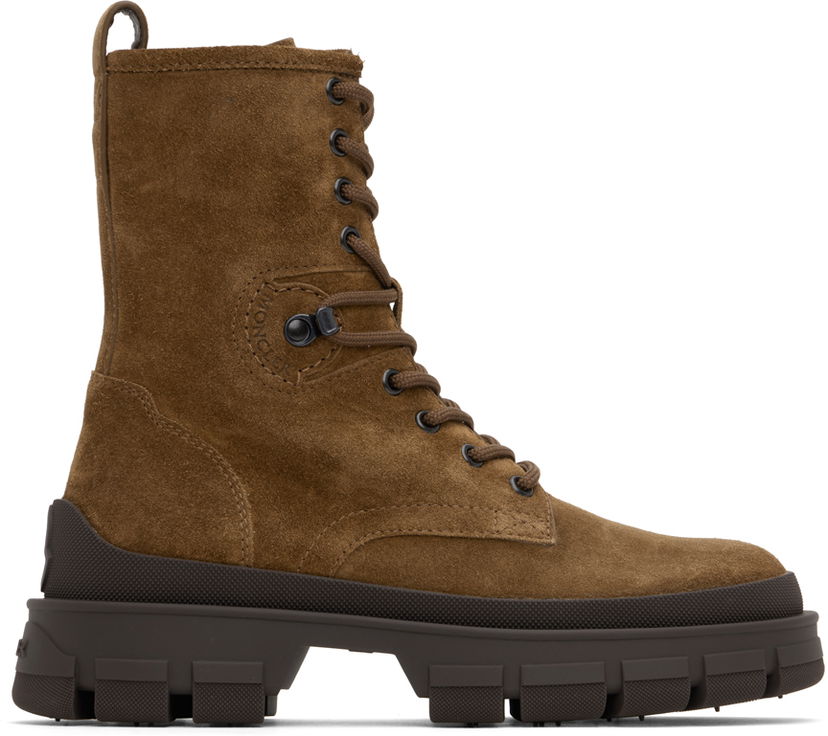Одяг Moncler Moncler Hevea Suede Lace-Up Boots Коричневий | J209B4F00170M4510