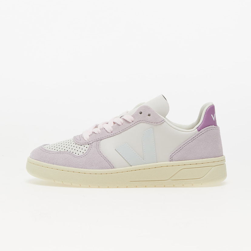 Кросівки та взуття Veja V-10 Leather "Purple" W білий | VX0203476A