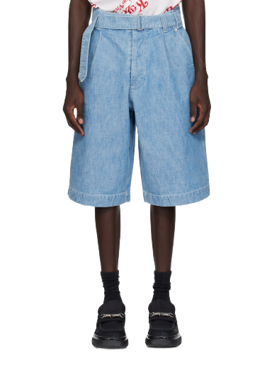 Шорти KENZO Paris Wide Denim Shorts Синій | FE55DS4016H4
