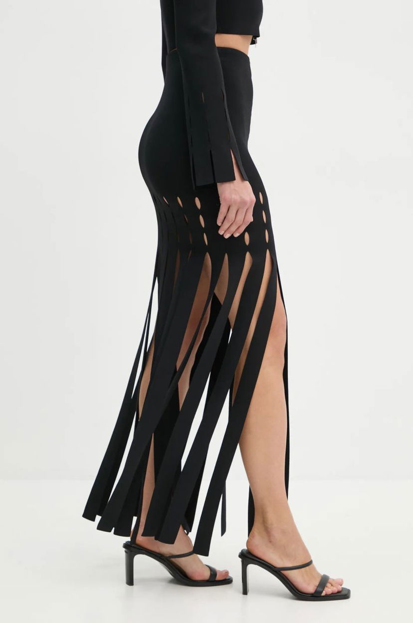 Спідниця Nanushka Cutout Bodycon Mini Skirt чорний | NW24FWSK47000