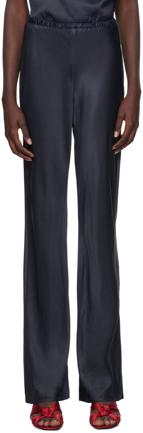 Штани Baserange Satin Trousers темно-синій | TRDY-VI-WI24