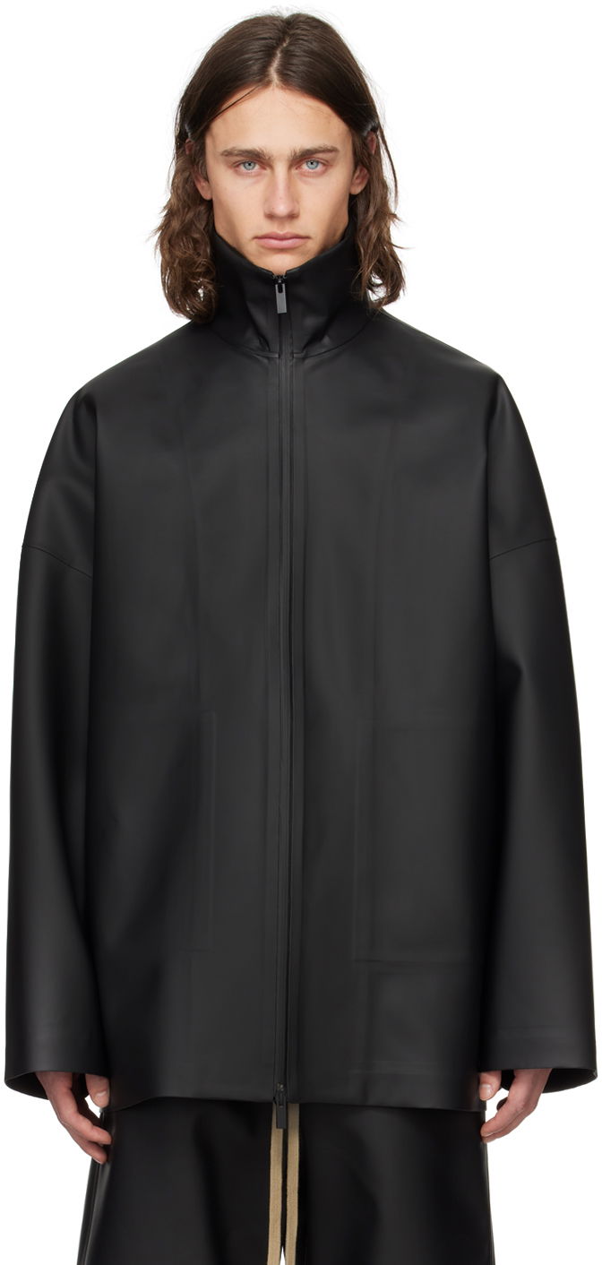 Куртка Fear of God Black Zip Jacket чорний | FG830-408RUB