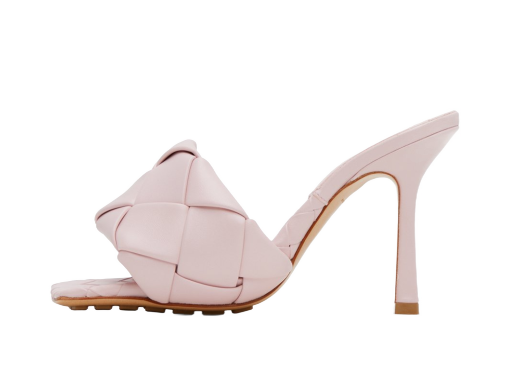 Кросівки та взуття Bottega Veneta Lido Heeled Sandals "Pink" Рожевий | 608854 VBSS0