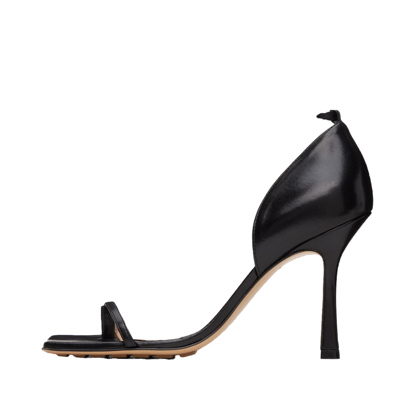 Кросівки та взуття Bottega Veneta Stretch Strap Heeled Sandals "Black" чорний | 729742 VBSF0