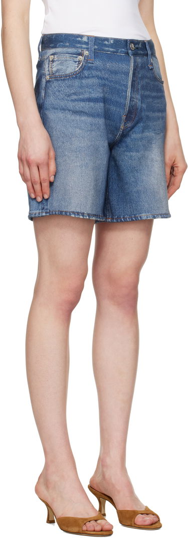 Шорти rag & bone Rag & Bone Miramar Terry Kaia Shorts Синій | WCW25S90008200, 1