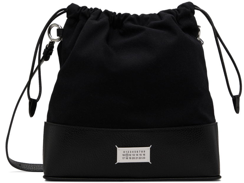 Сумка Maison Margiela Drawstring Small Backpack чорний | SB2WA0011 P4348