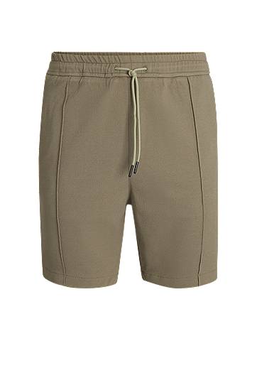 Шорти BOSS Relaxed-Fit Stretch Oxford Shorts Зелений | 50534647
