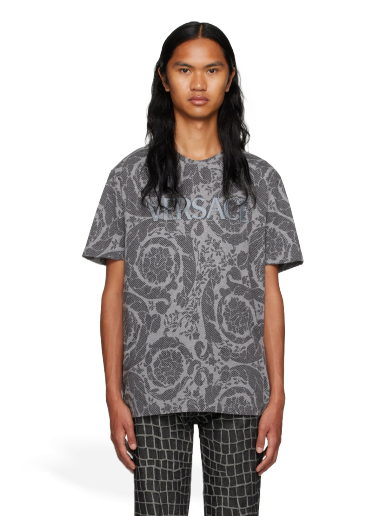 Футболка Versace Barocco Silhouette Сірий | 1012548_1A09037