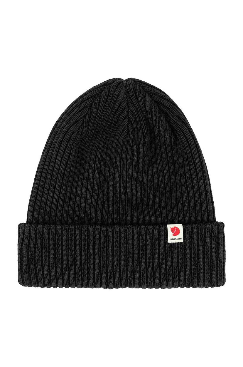 Шапка FJÄLLRÄVEN Rib Hat Beanie чорний | F13100184.550
