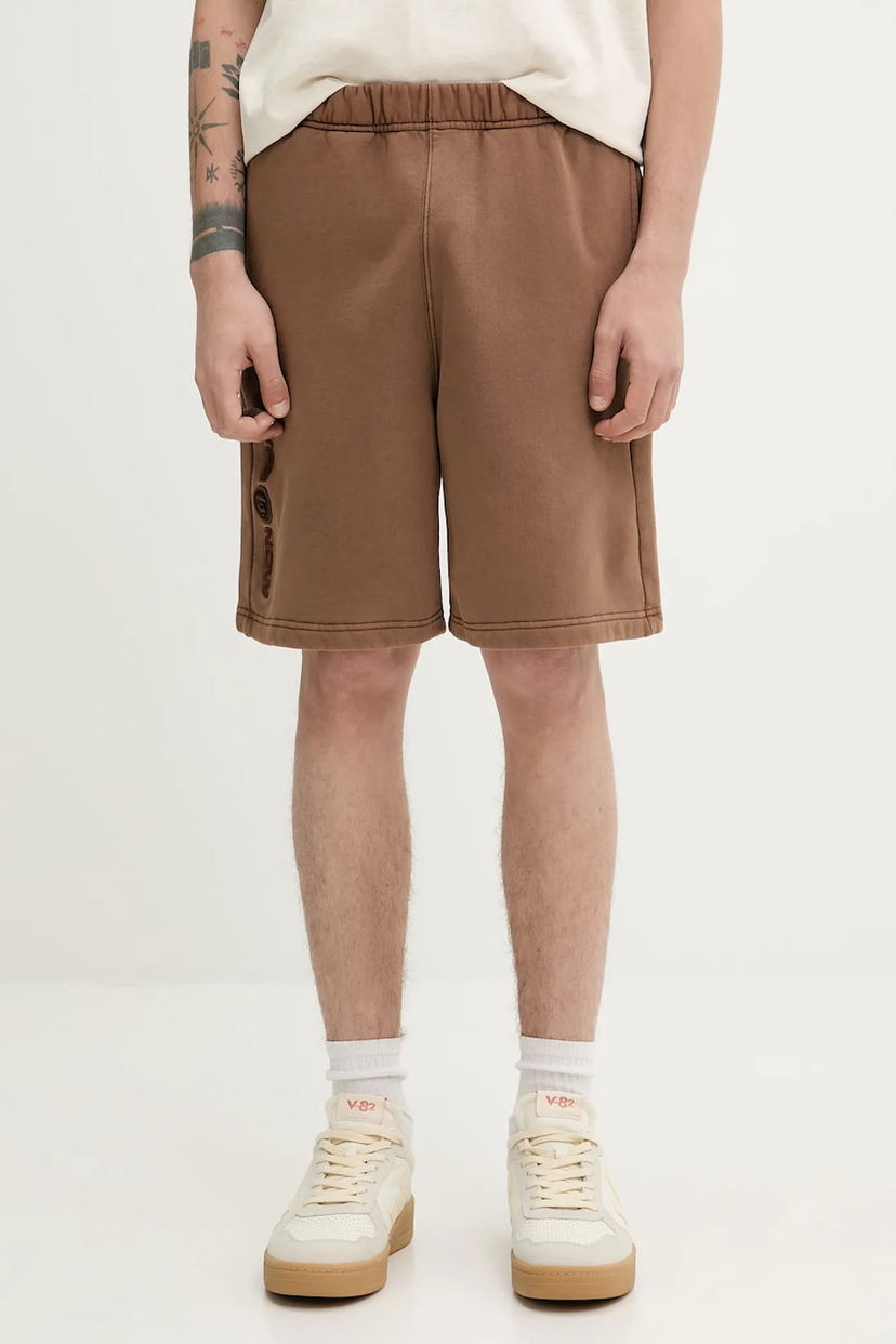 Шорти AAPE by A Bathing Ape AAPE Now Sweat Shorts Коричневий | AAPSPMB678XXO