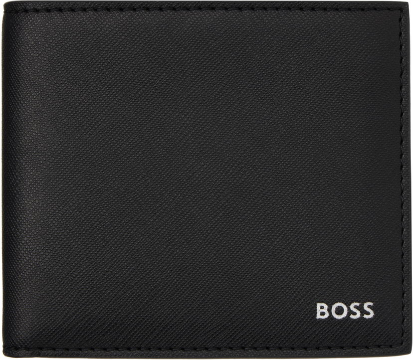 Гаманець BOSS Saffiano Leather Wallet чорний | 50536717