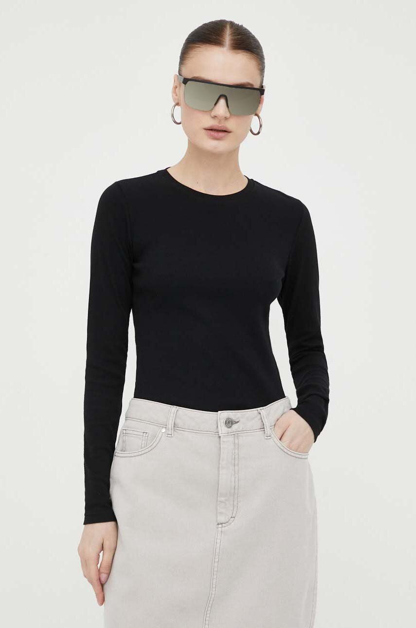 Футболка Samsoe Samsoe Long Sleeve Tee чорний | F00013150, 0