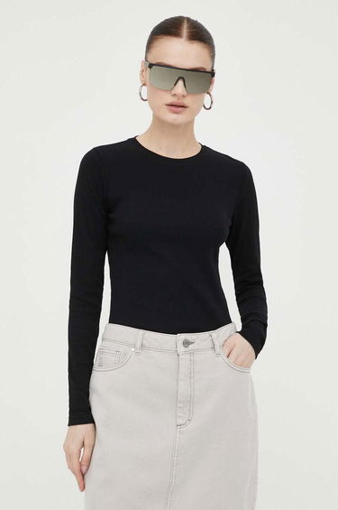 Футболка Samsoe Samsoe Long Sleeve Tee чорний | F00013150, 0