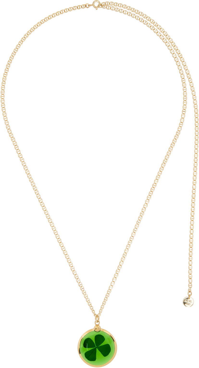 Кольє A.P.C. A.P.C. Anastasia Barbieri Fortuna Necklace with Four-Leaf Clover Pendant Металік | MEAEH-F70857