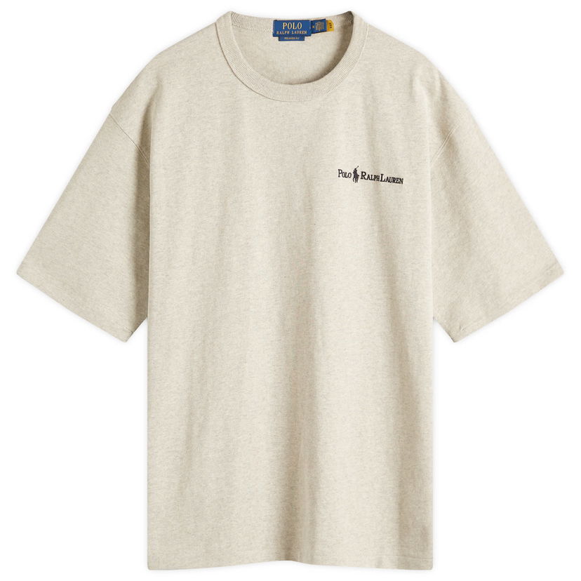 Футболка Polo by Ralph Lauren Ralph Lauren Chest Logo Relaxed Fit T-Shirt бежевий | 710964714003