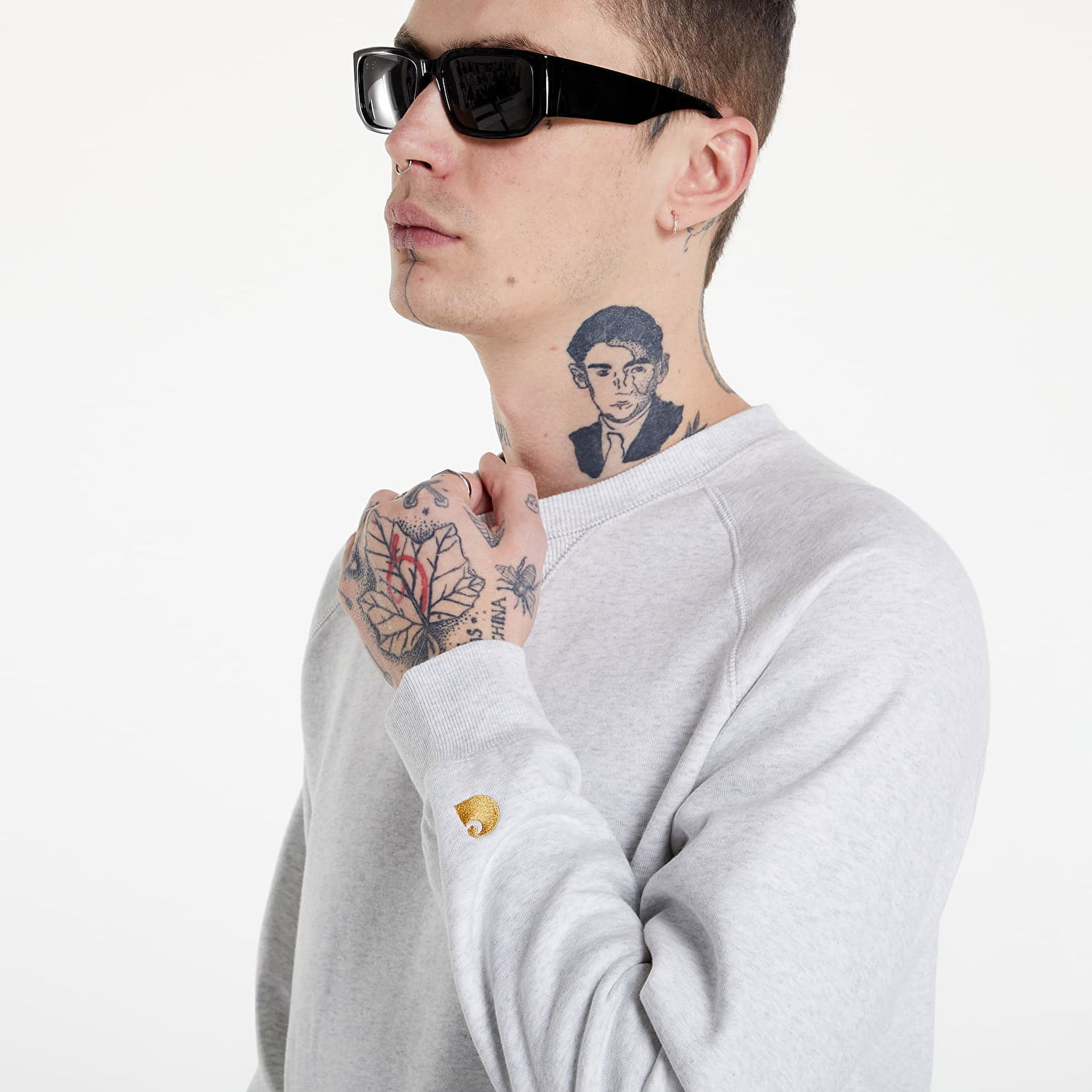Світшоти Carhartt WIP Work In Progress Chase Сірий | I026383.00JXX, 1