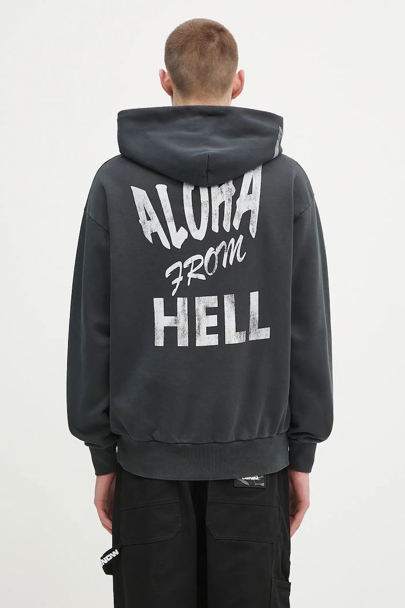 Світшоти Aries Aries Faded Aloha From Hell Hoodie чорний | AR2001303