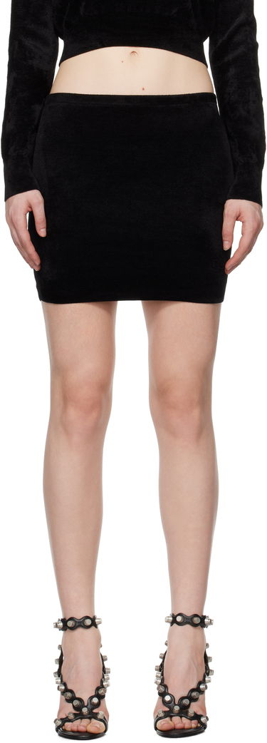 Спідниця Alexander Wang Alexander Wang.T Embossed Miniskirt чорний | 4KC4245005, 0