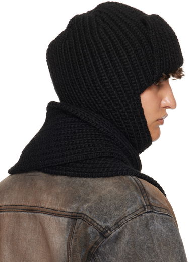Шапка We11done We11done Chunky Knit Muffler & Beanie Set чорний | WD-KH3-24-642-U-BK, 2