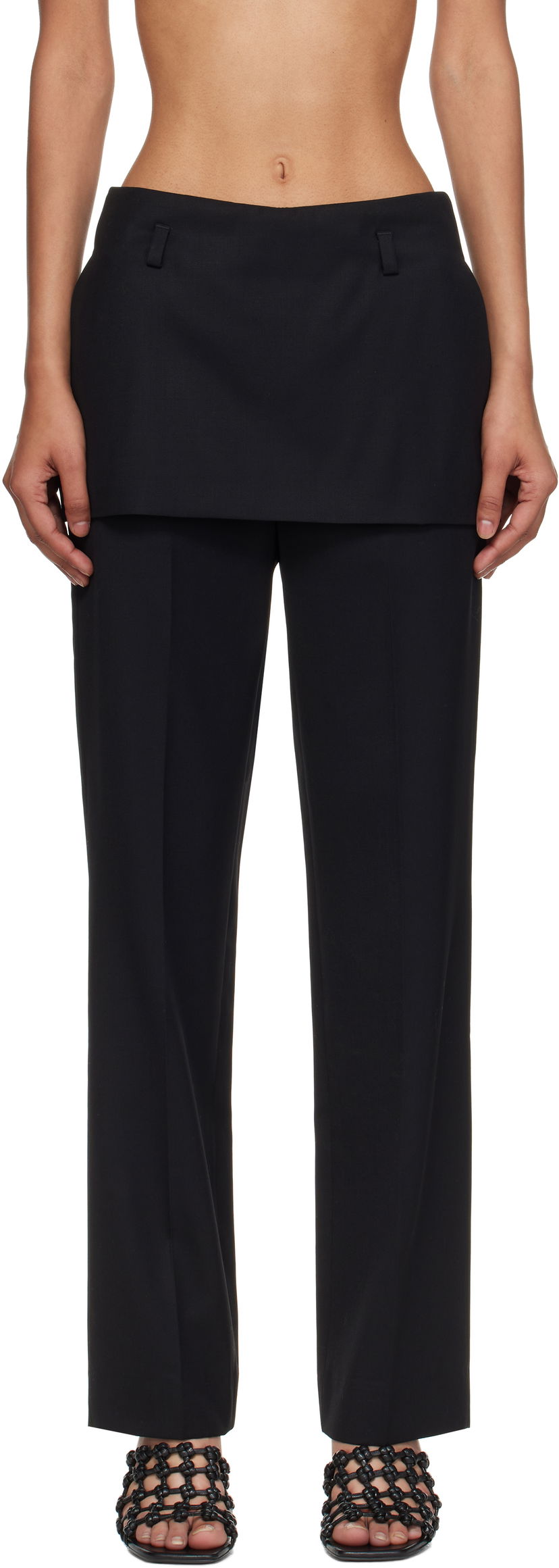 Штани TOTEME TOTEME Skirt Trousers чорний | 253-WRB0284-FB0435