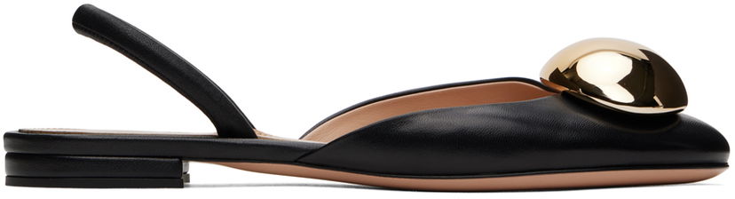 Догляд за взуттям Gianvito Rossi Gianvito Rossi Sphera Slingback Ballerina Flats чорний | G93035.05RIC.NXF