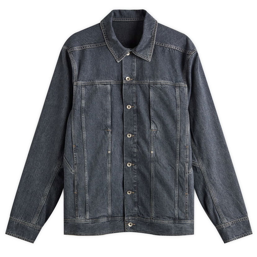 Куртка Rick Owens DRKSHDW Denim Overshirt, Size Large Синій | DU02E7752-DGY-58