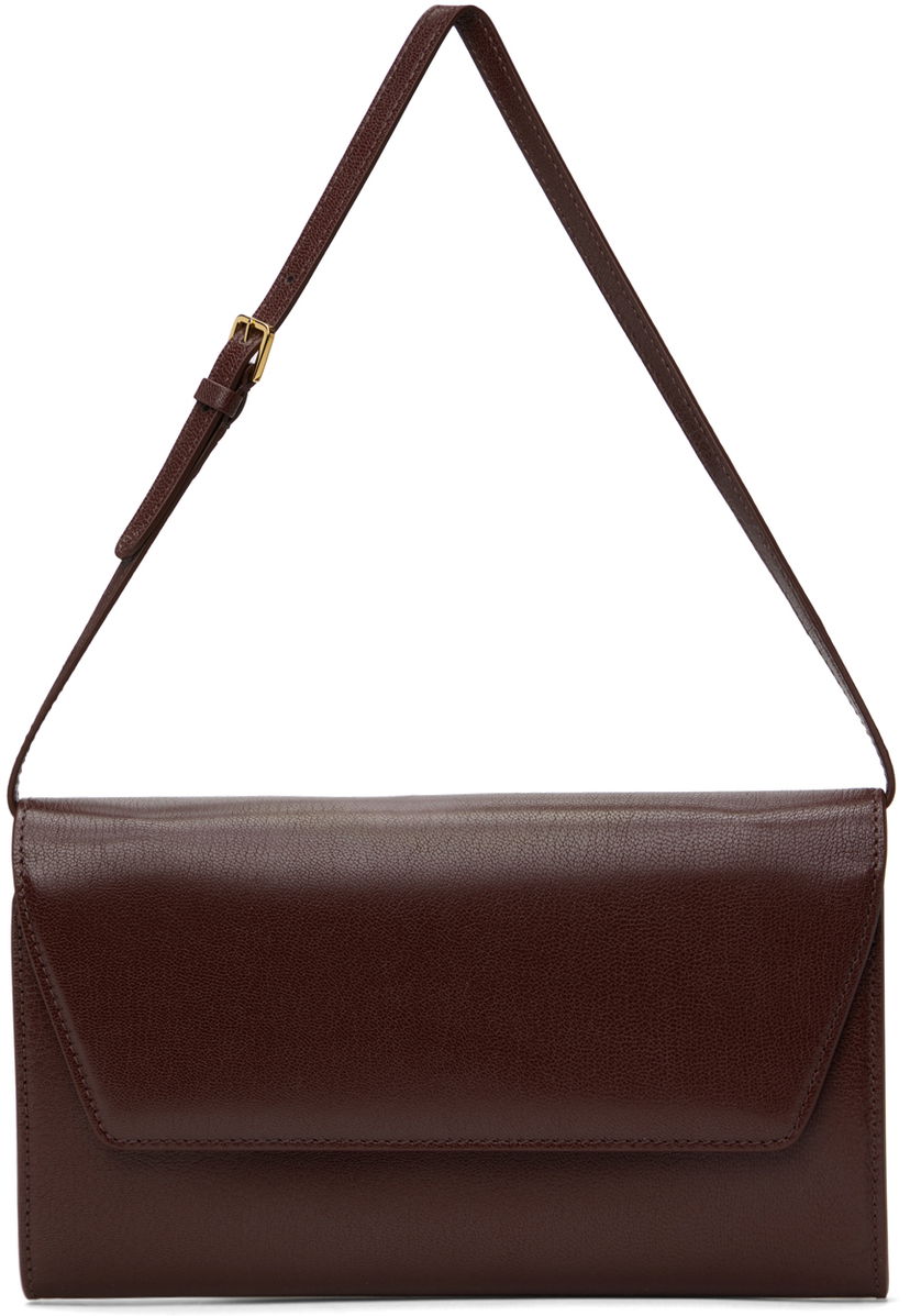 Сумочка The Row Evening Clutch Бордовий | W1706-L39