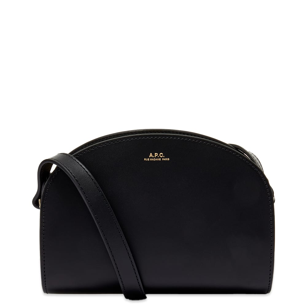 Сумка A.P.C. Demi Lune Mini Shoulder Bag чорний | PXAWV-F61392-LZZ, 0