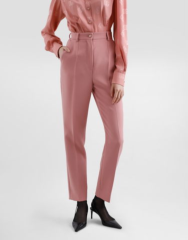 Штани Dolce & Gabbana Dolce & Gabbana Tailored Double Wool Crepe Pants Рожевий | FTAM2TFU2L8F0473, 3