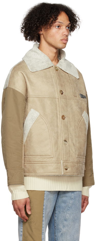 Куртка Feng Chen Wang Feng Chen Wang Reversible Faux-Shearling Jacket бежевий | FUF14JK17, 1