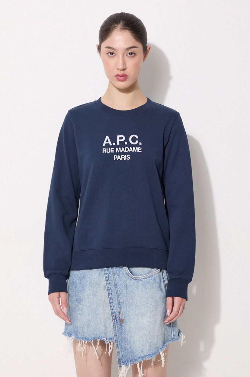 Світшоти A.P.C. Sweat Tina Sweatshirt Синій | COEBH.F27561