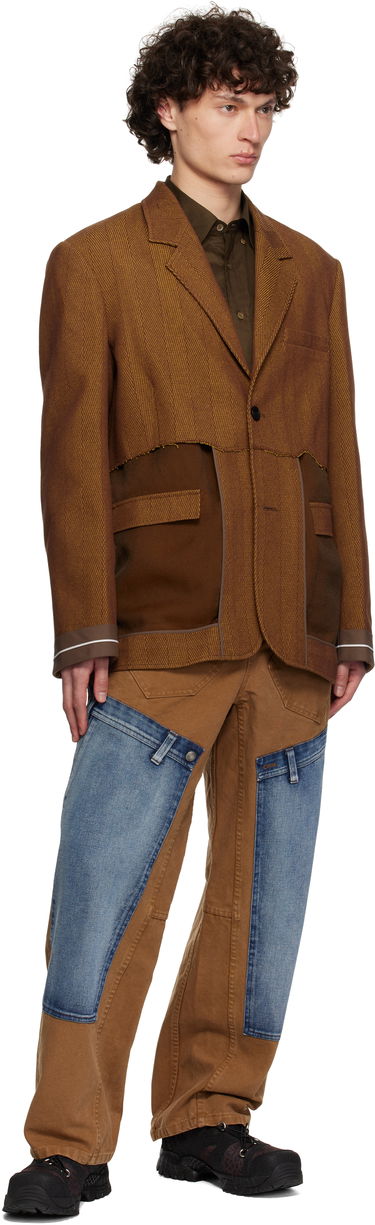 Куртка Andersson Bell Andersson Bell Inside Out Herringbone Blazer Коричневий | awa699u, 3