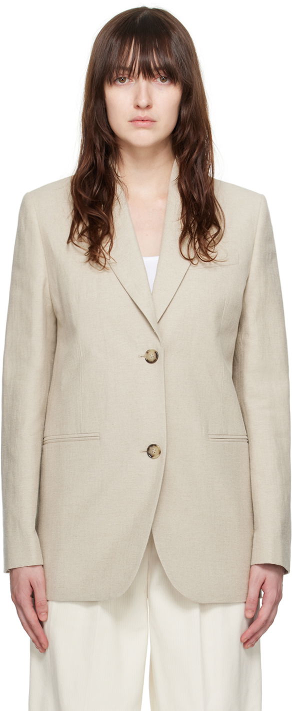 Куртка TOTEME Women's Tailored Single-Breasted Blazer бежевий | 243-WRZ869-FB0196