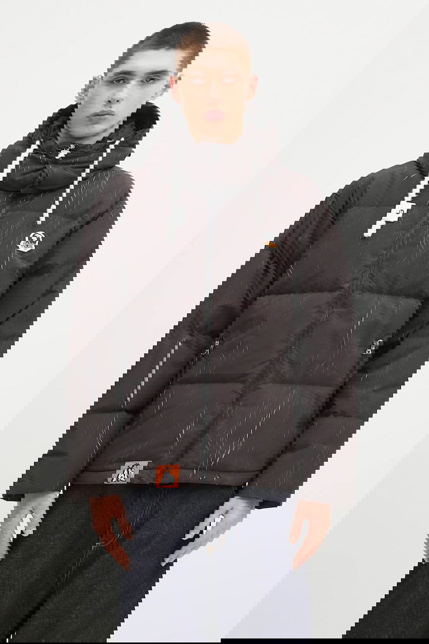 Пуховик AAPE by A Bathing Ape AAPE Main Down Jacket чорний | AAPDNM7665XXN, 0