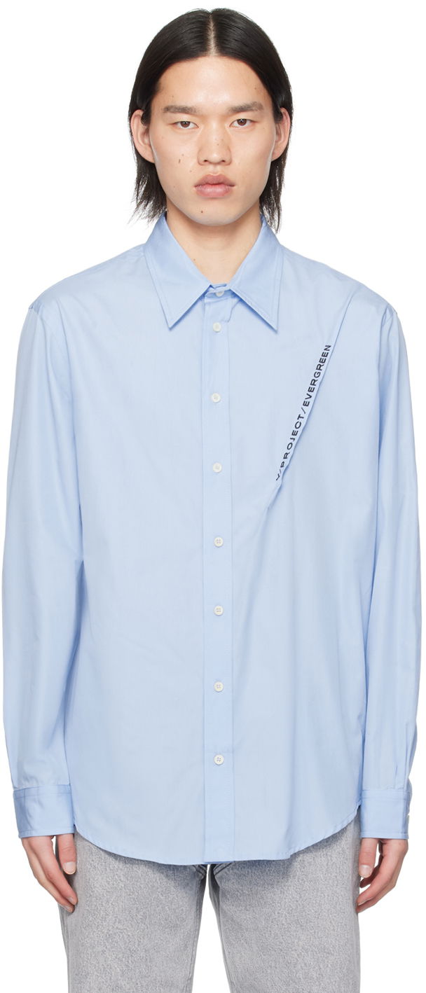 Сорочка Y/PROJECT Shirt Pinched Seam Синій | 201SI010