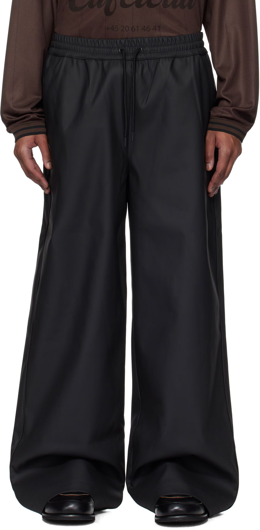 Штани Han Kjøbenhavn Relaxed Rubber Track Trousers чорний | M-134392