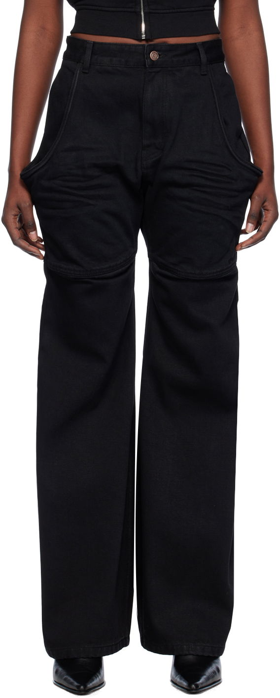 Штани карго We11done Wire Cargo Pants чорний | WD-DP0-24-328-W-BK