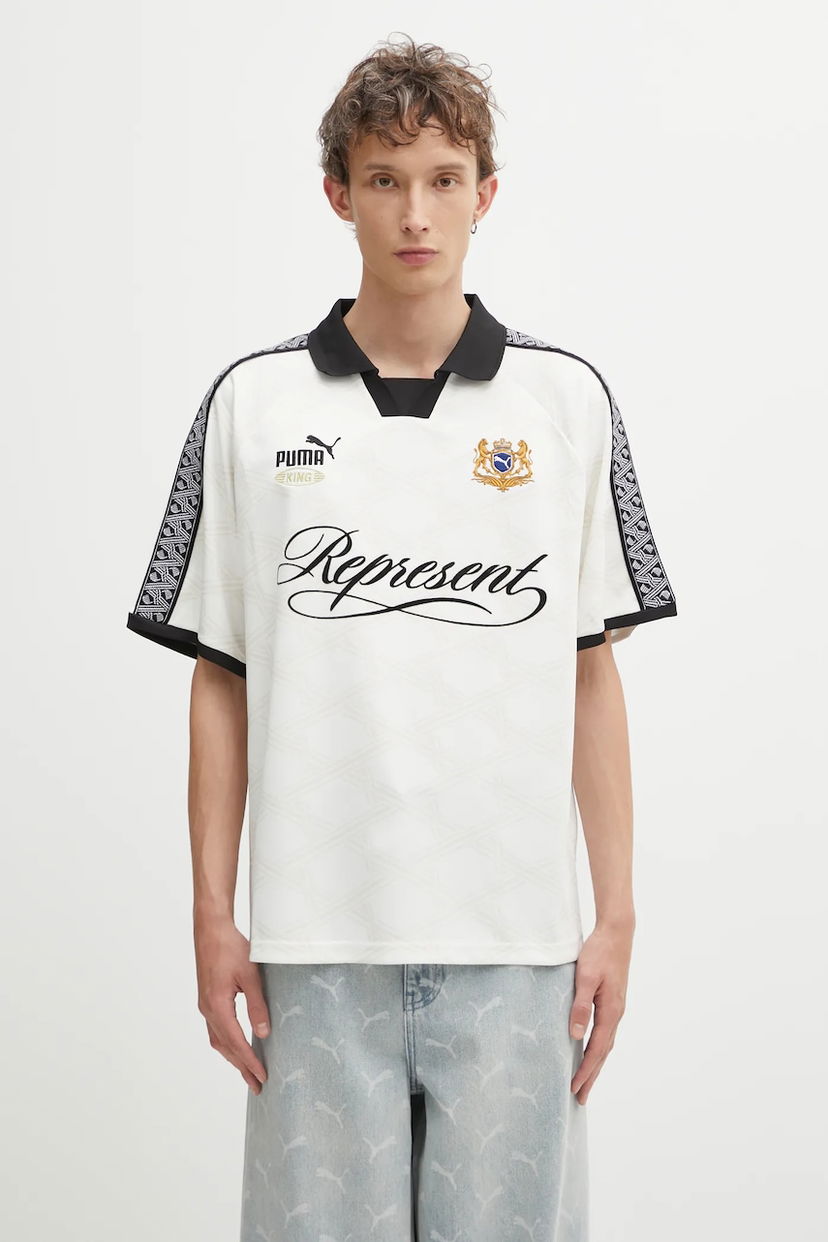 Сорочка поло Puma Polo T-shirt PUMA x REPRESENT білий | 633784